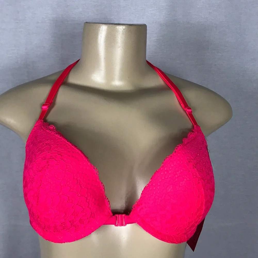 Xhilaratiion Push Up Racerback Bra